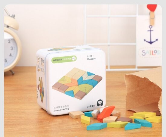 Mini jocuri de constructie creative din lemn pentru calatorii