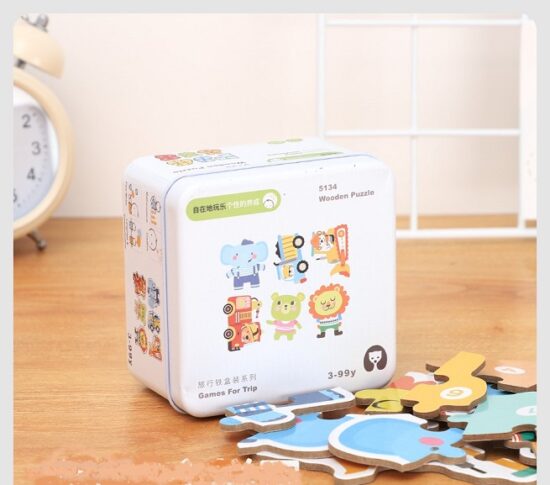 Mini jocuri de constructie creative din lemn pentru calatorii