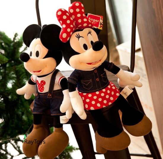 Minnie si Mickey Mouse imbracati in blugi Jucarii plus 50 cm Minnie si Mickey Mouse imbracati in blugi Jucarii plus 50 cm