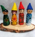 Papusi PEG DOLL din lemn Waldorf pentru creatie si pictura