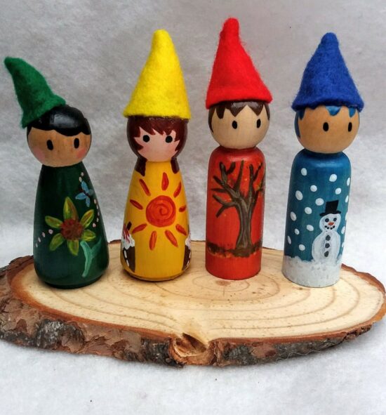 Papusi PEG DOLL din lemn Waldorf pentru creatie si pictura