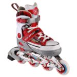 Role reglabile din aluminiu Model Adidas Rosu