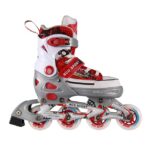 Role reglabile din aluminiu Model Adidas Rosu