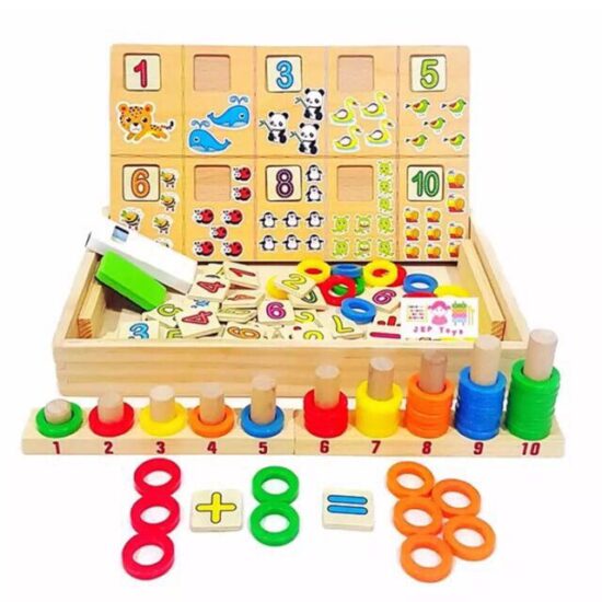 Tabla educativa cu 2 fete Invatam Matematica Donuts