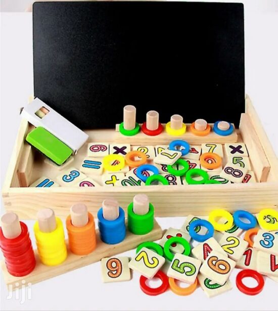 Tabla educativa cu 2 fete Invatam Matematica Donuts