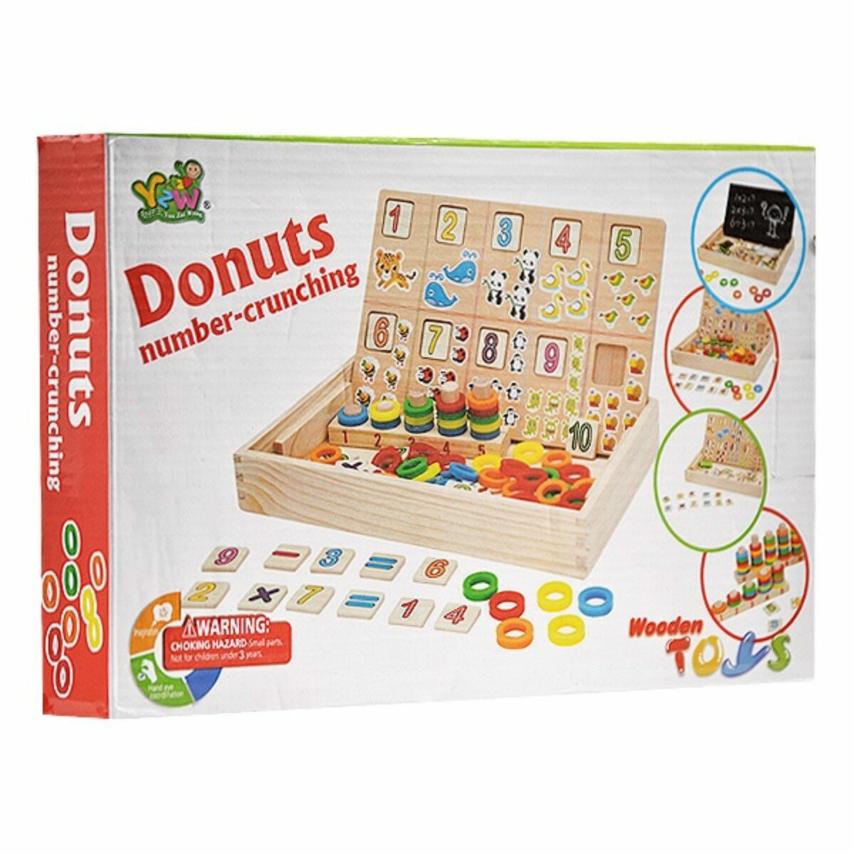 Tabla educativa cu 2 fete Invatam Matematica Donuts