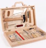 Trusa de scule din lemn Set instrumente tamplarie copii