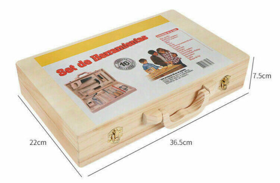 Trusa de scule din lemn Set instrumente tamplarie copii