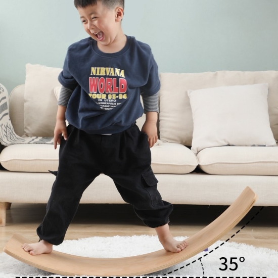 Balansoar Placa Jucarie din lemn Echilibru Rocker Board