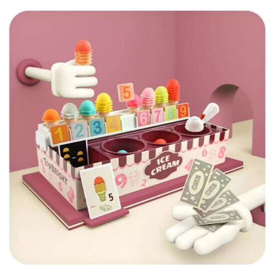 Joc Numaram cu Inghetata colorata Matematica Topbright1 Joc Numaram cu Inghetata colorata Matematica Topbright