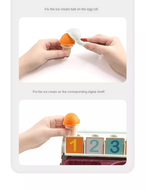 Joc Numaram cu Inghetata colorata Matematica Topbright