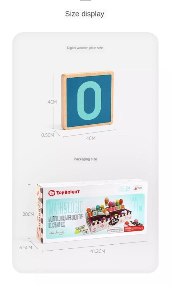 Joc Numaram cu Inghetata colorata Matematica Topbright