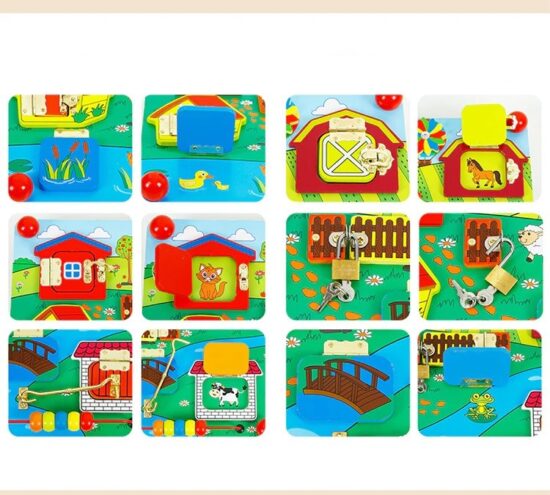 Joc incuie si descuie Ferma din lemn Onshine