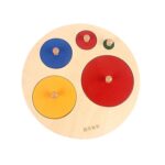 Joc lemn Montessori Forme geometrice mari individuale