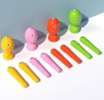 Joc pescuit magnetic Centru de activitati din lemn Clown