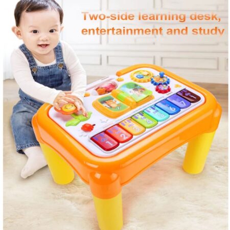 Masuta multifunctionala 3in1 Jucarie interactiva panou de patut