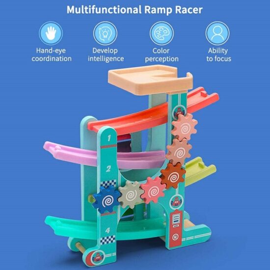 Pista cu masini Jucarie Circuit cu xilofon 3in1 Gameplay