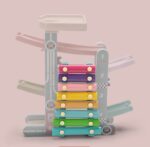 Pista cu masini Jucarie Circuit cu xilofon 3in1 Gameplay