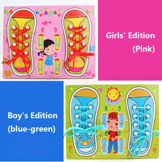 Puzzle Montessori Papuci Invatam sa legam siretul