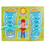 Puzzle Montessori Papuci Invatam sa legam siretul