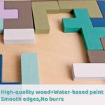 Puzzle cu magnet si Tangram cu forme geometrice T