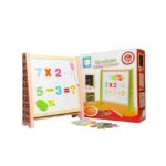 Tabla magnetica cu abac cifre si accesorii pentru scriere 3 in 1