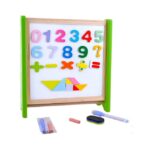 Tabla magnetica cu abac cifre si accesorii pentru scriere 3 in 1