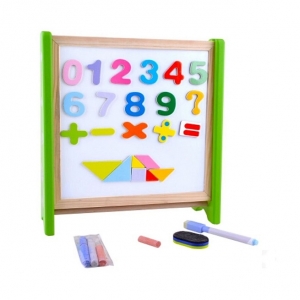 Tabla magnetica cu abac cifre si accesorii pentru scriere 3 in 1