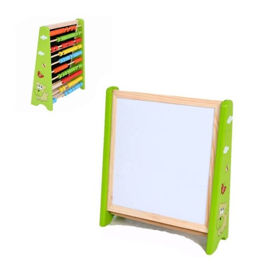 Tabla magnetica cu abac cifre si accesorii pentru scriere 3 in 1