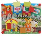 Trenuletul cu incuietori si Ferma din lemn Onshine