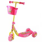 Trotineta cu 3 roti cu lumini si sunete cosulet pentru transport
