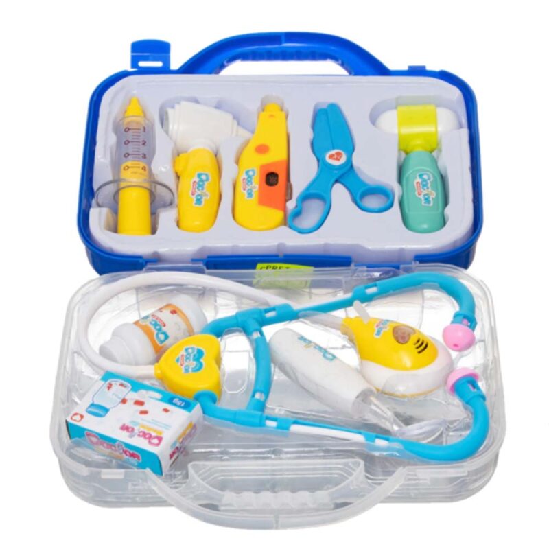 Trusa de doctor cu 9 accesorii cu efecte sonore si luminoase