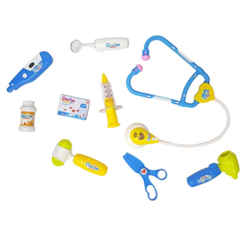 Trusa de doctor cu 9 accesorii cu efecte sonore si luminoase