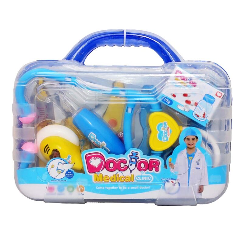 Trusa de doctor cu 9 accesorii cu efecte sonore si luminoase
