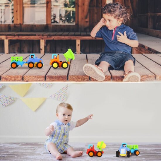 Set jucarii 4 vehicule Masini copii Hola