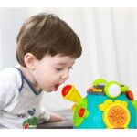 Jucarie Statia muzicala cu microfon tobe trompeta Hola