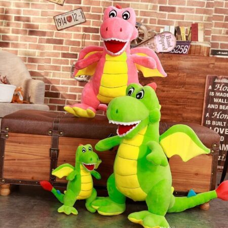 Jucarie plus Dinozaur cu aripi Dragonul cu tepi 100cm