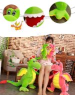 Jucarie plus Dinozaur cu aripi Dragonul cu tepi 100cm