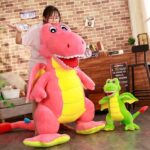 Jucarie plus Dinozaur cu aripi Dragonul cu tepi 100cm