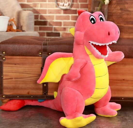 Jucarie plus Dinozaur cu aripi Dragonul cu tepi 100cm