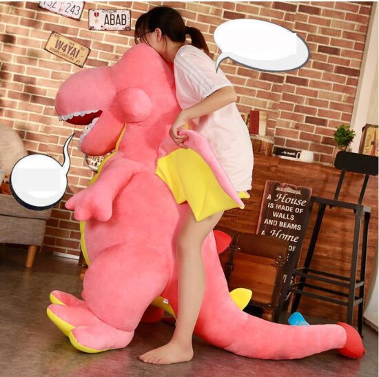 Jucarie plus Dinozaur cu aripi Dragonul cu tepi 100cm