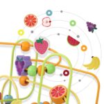 Labirint Jucarie Montessori cu Abac si Fructe colorate 3D