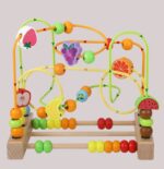Labirint Jucarie Montessori cu Abac si Fructe colorate 3D