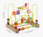 Labirint Jucarie Montessori cu Abac si Fructe colorate 3D