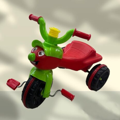 Tricicleta cu pedale Funny pentru copii cu Claxon si Roti mari