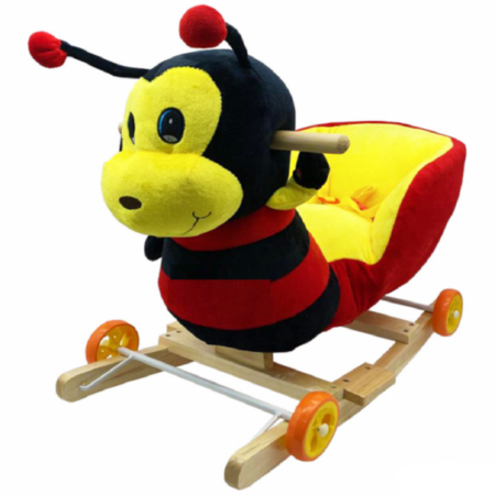 Balansoar copii plus Buburuza muzicala cu roti mobile