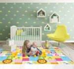 Covor pliabil de joaca cu 2 fete 180*100 cm pentru bebe
