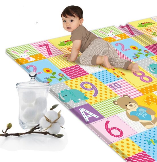 Covor pliabil de joaca cu 2 fete 180*100 cm pentru bebe