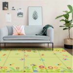 Covor pliabil de joaca cu 2 fete 180*100 cm pentru bebe