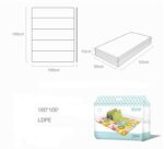 Covor pliabil de joaca cu 2 fete 180*100 cm pentru bebe